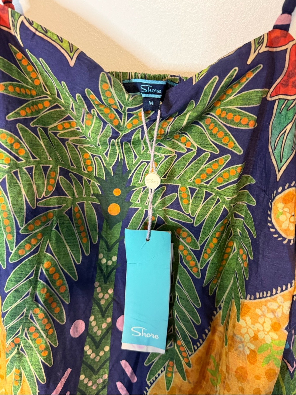 Shore Tropical Print Mini Dress